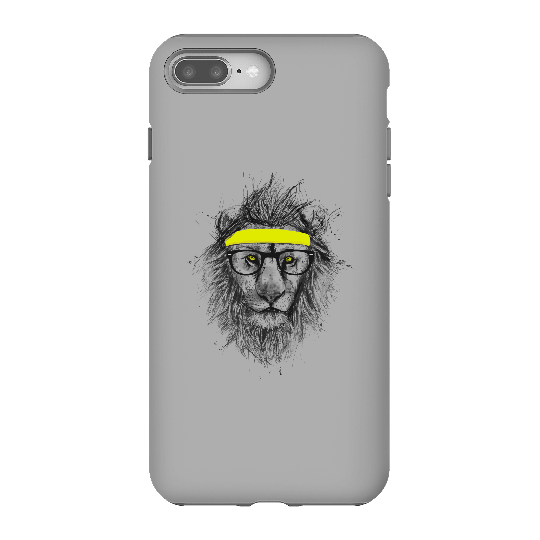 Balazs Solti Lion And Sweatband Phone Case for iPhone and Android - iPhone 8 Plus - Tough Case - Matte