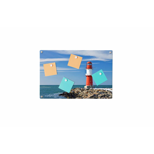 Lighthouse Magnetic Wall Mounted Photo Memo Board