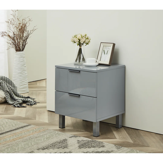 Hunter-Jack 2 Drawer Bedside Table