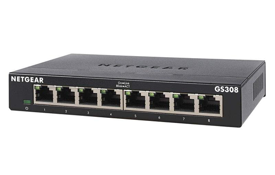 Netgear GS308 - V3 - Switch - 8 Ports - Unmanaged