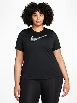Nike Swoosh Run Tee (Curve) - Black
