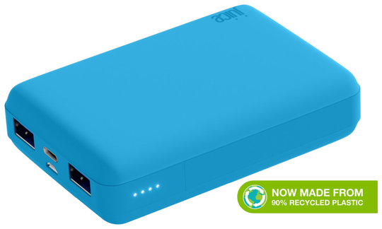Juice 3 10000mAh Portable Power Bank - Blue