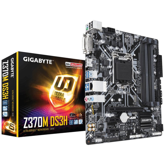Gigabyte Z370M DS3H (Socket 1151/Z370 Express/DDR4/S-ATA 600/Micro ATX) - Black