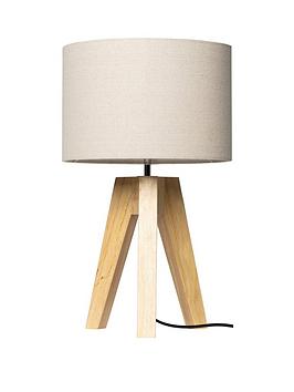 Toulouse Wooden Table Lamp - Natural