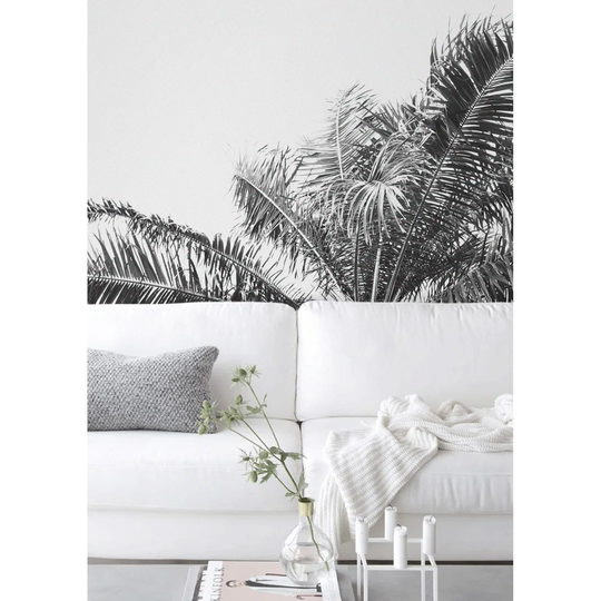 Walllpaper Roll 360X250cm Kitchen Livingroom Bedroom Mural Decoration Wallpaper Material With Print - Palm Plant Jungle Big Leaves Flora Miami Botani