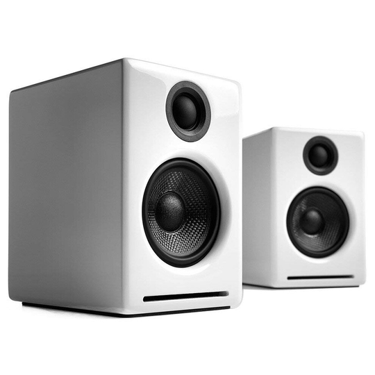 Audioengine A2+ Wireless Powered Speakers (Pair) Gloss White