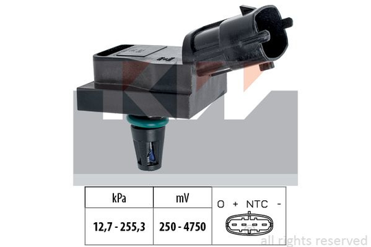 Air Pressure Sensor, height adaptation 493246 KW 493246