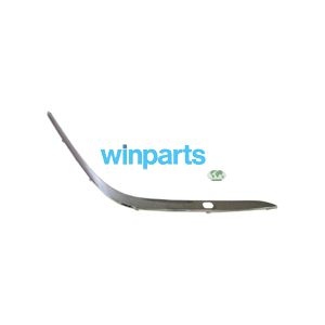 BUMPER LIST Left Front Chrome with HEADLIGHT WASHER HOLES 1674146
