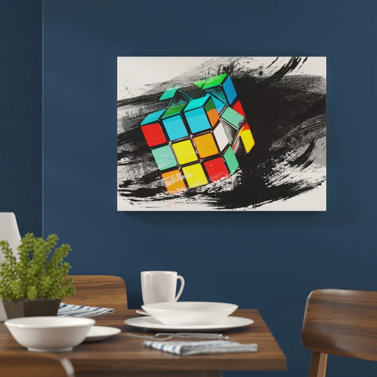 'Rubik's Cube' Graphic Art Print Poster