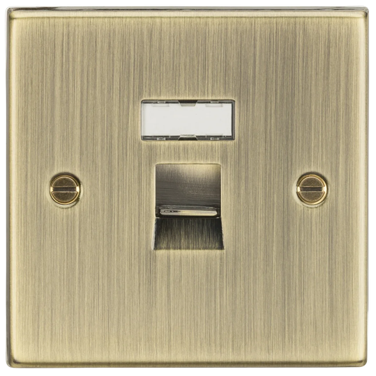 Square Edge RJ45 Wall Mounted Socket