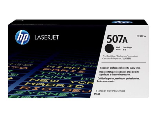 HP 507A Black Toner Cartridge - CE400A