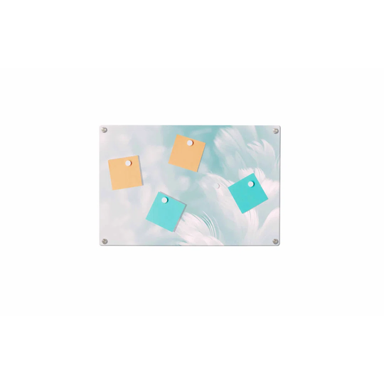 Feathers Magnetic Wall Mounted Photo Memo Board