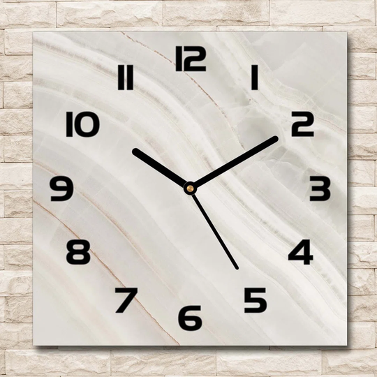 Marble Texture Silent Wall Clock