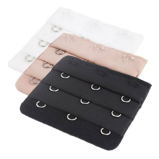 (3 Hook - 3 Pack) Bra Strap Expander Adapter - Back Extender