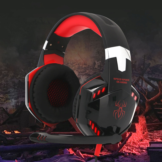 3.5mmGaming Headset MIC LED Headphones for PC Laptop PS4 Slim Pro Xbox
