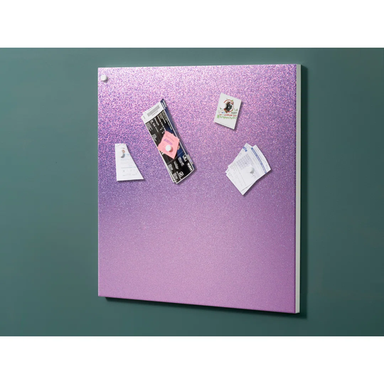 Notiz Motive Purple Pattern Magnetic Wall Mounted Cork Board