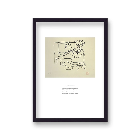 John Lennon Personal Sketch Collection 10 Borrowed Time