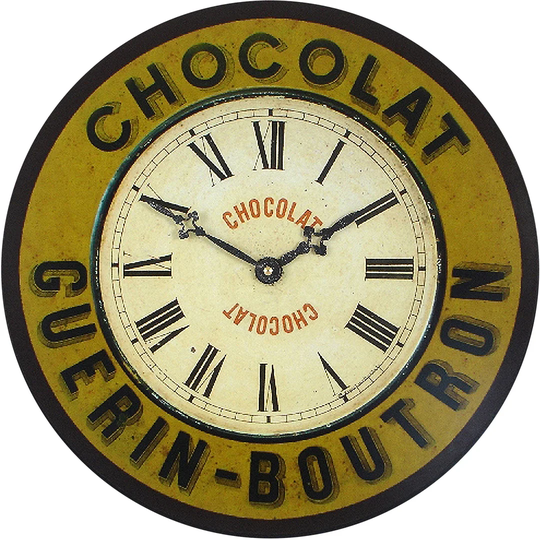 36cm Guerin-Boutron Chocolate Wall Clock