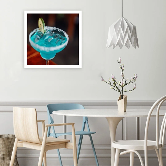 Canvas Print Turquoise Cocktail Drink