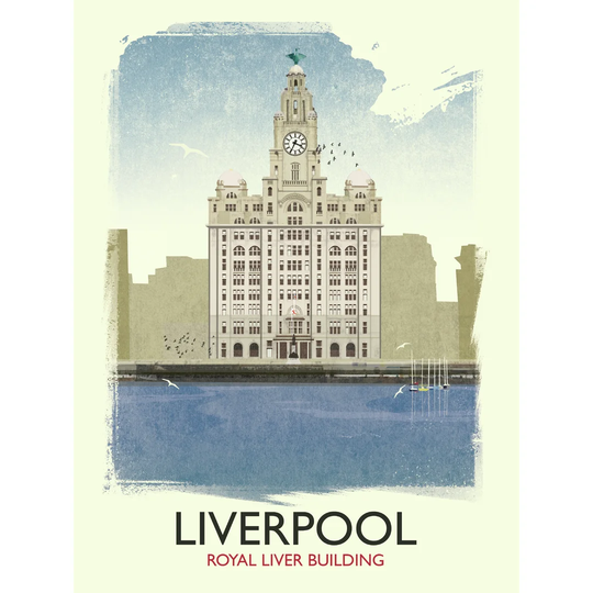 Royal Liver Building by Rick Smith - Graphic Art Print on Paper