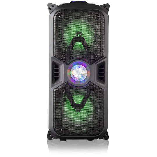 AKAI 20W RMS Party Speaker with Colour Changing Disco Lighting - Black