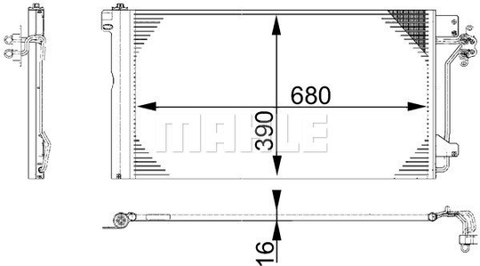 Condenser Air Conditioning 8FC351317-654 by BEHR