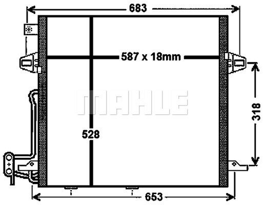 Condenser Air Conditioning 8FC351330-611 by BEHR