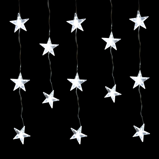 24 White LED Star Net Lights