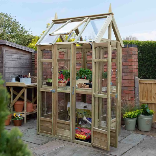 Forest Garden Victorian Walkaround Greenhouse w/ Autovent