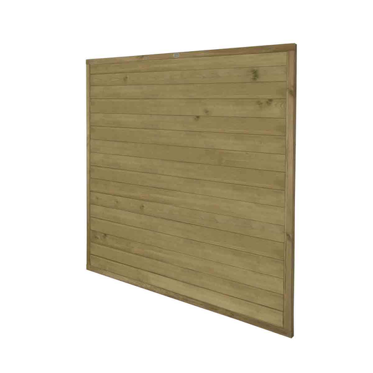 Forest Garden 6' x 6' (183 x 183cm) Pressure Treated Horizontal Fence Panel