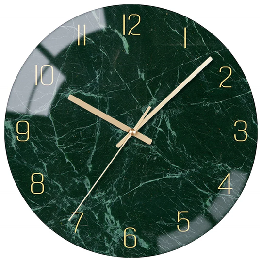 Glass 30cm Silent Wall Clock