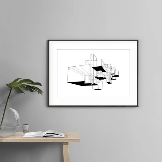 Architect - Picture Frame Graphic Art Print on Paper