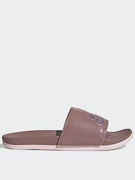 Adidas Adilette Comfort Slides - Brown