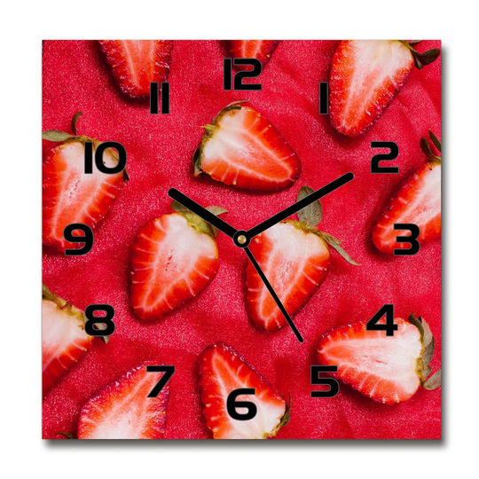 Iinden Chopped Strawberries Silent Wall Clock