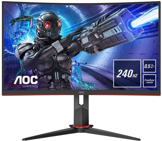 AOC C27G2ZE/BK 27" Full HD 240Hz Curved Monitor