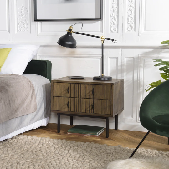 Tionesta 2 Drawer Bedside Table