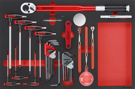 Teng Tools TTEX17 17pc EVA Hex Key 1/2" Torque Wrench Wrenches & Inspection Set