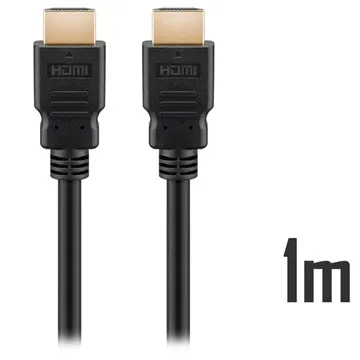 Goobay HDMI 2.0 LC 4K Ultra HD Cable - 1m - Black