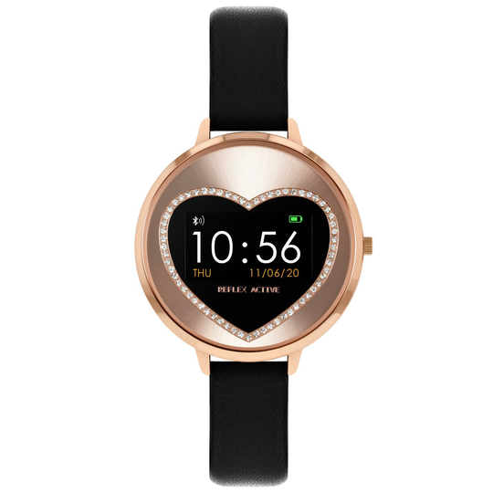 Reflex Active Series 3 Ladies Black Strap Smart Watch