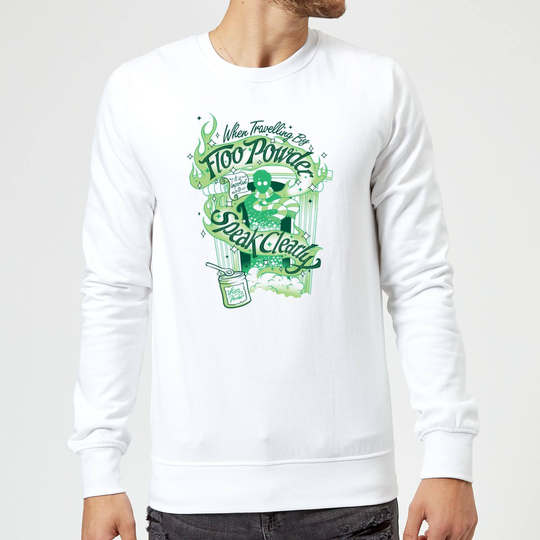 Harry Potter Floo Powder Sweatshirt - White - M - White