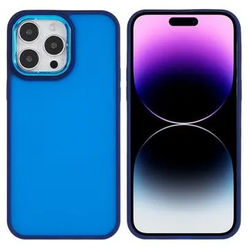 Plated Yarn iPhone 14 Pro Matte Hybrid Case - Blue