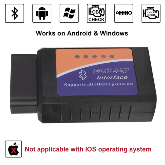 ELM327 EOBD Bluetooth Diagnostic OBD2 Car Engine Fault Code Reader