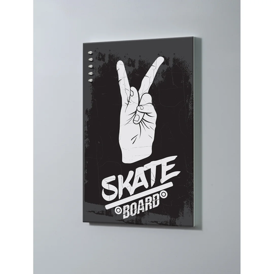 Skateboard Magnetic Wall Mounted Cork Board
