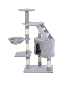 Pawhut 125Cm Cat Scratching Tower