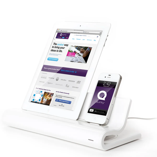 Quirky Converge Docking Station for Viewable Charging - White