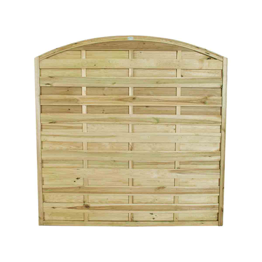 Forest Garden 5'11'' x 5'11'' (180 x 180cm) Decorative Europa Domed Fence Panel