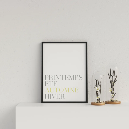 French Typography Season Autumn Y&G