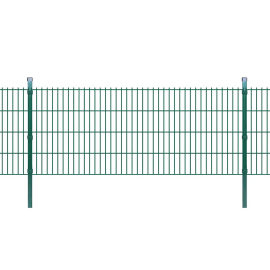 Vidaxl 2D Garden Fence Panel & Posts 2008X830 Mm 2M - Green