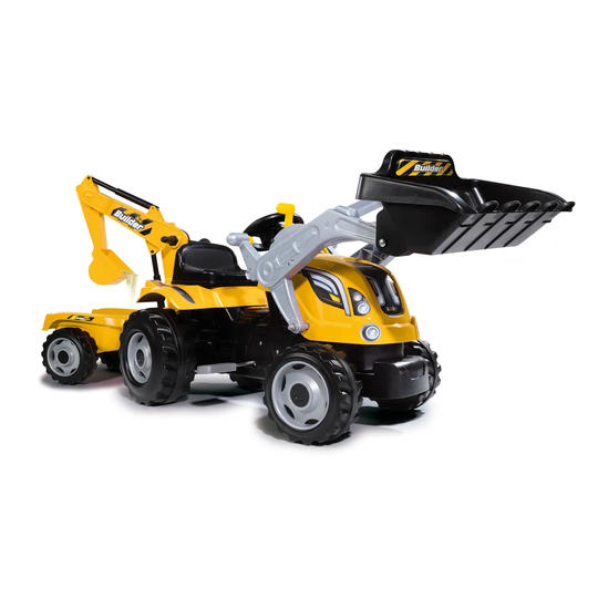 Smoby Builder Maxx Tractor And Trailer