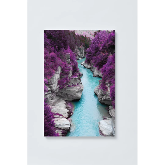 River Motif Magnetic Wall Mounted Cork Board